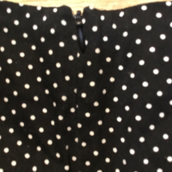 Larry Levine shorts sz 10 black & white polka dots - Picture 3 of 4